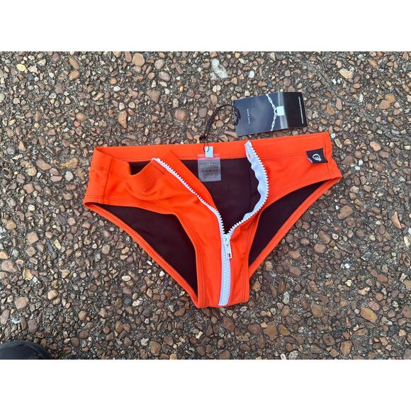 Dark Room Easy Access Bikini Sunset Orange Swim Speedo XS X-Small - Picture 7 of 9